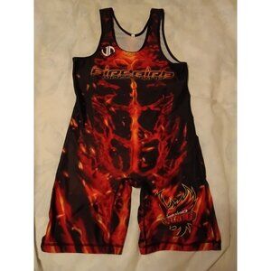 Firebird Wrestling Singlet Flame Design Mens L Juggernaut